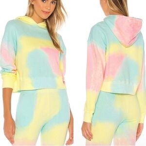 Frankie's Bikinis Aiden Sweat Pant Pastel Tie-Dye Medium NWT